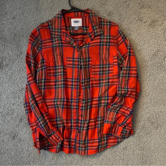 Old Navy Tops - Cotton Plaid Shirt